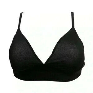 Aerie Smoothez Black Mesh Bralette Size Small NWT Wireless Bra